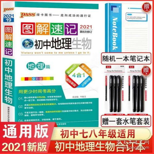 2021新版pass綠卡圖書圖解速記初中生物地理通用版 初一初二會(huì)考資料初中地理生物知識(shí)大全 七八年級(jí)中考基礎(chǔ)知識(shí)清單復(fù)習(xí)速記手冊(cè)